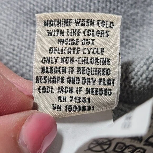 L.L.Bean Women’s Gray Turtleneck Sweater L Cozy Minimalist Quiet Luxury Fall - Picture 9 of 12